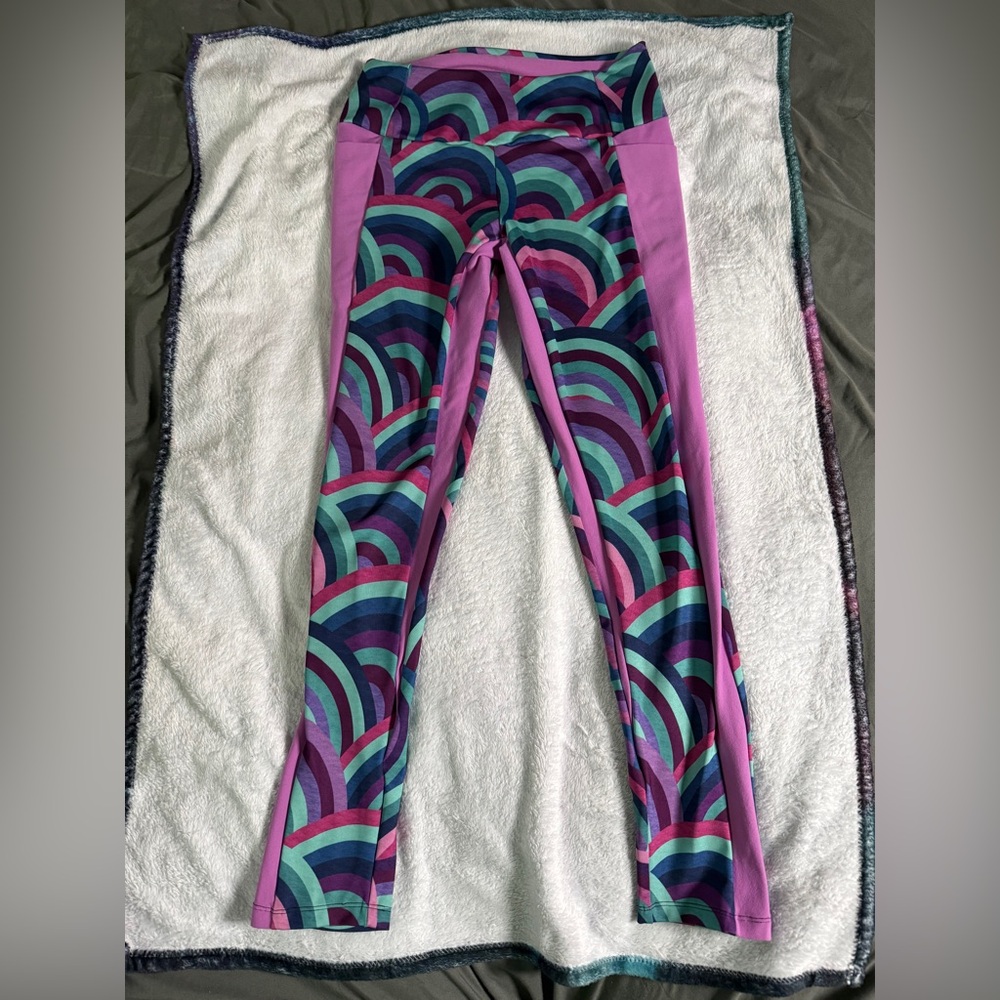 Vibrant Rainbow Kids Leggings